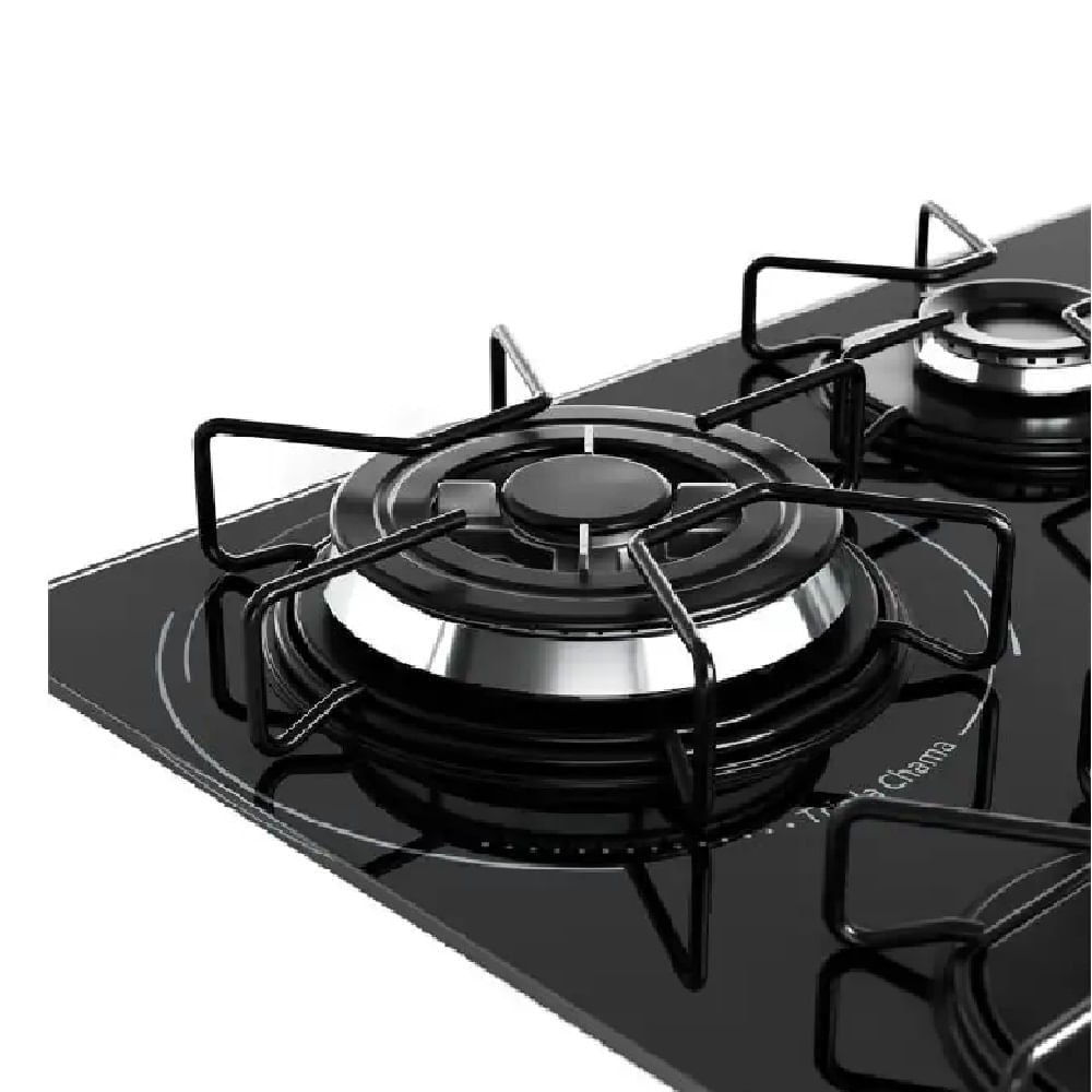 Cooktop a Gás Mueller 4 Bocas Tripla Chama Preto MCG134BG1 – Bivolt - Imagem 4