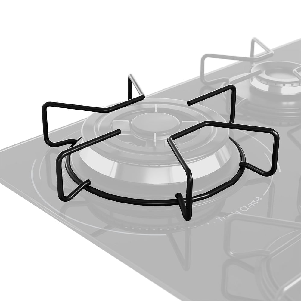 Cooktop a Gás Mueller 4 Bocas Tripla Chama Preto MCG134BG1 – Bivolt - Imagem 9