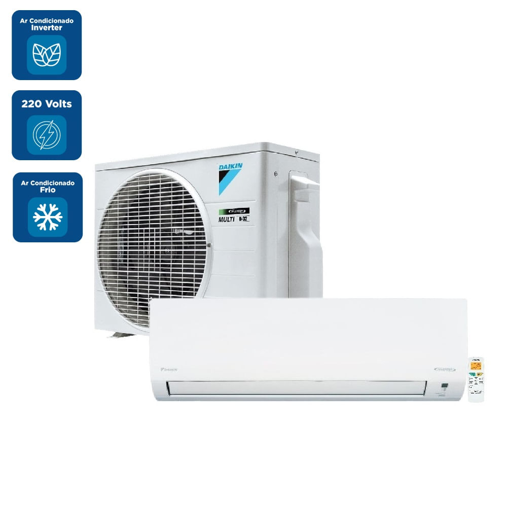 Ar Condicionado Split Hi Wall Inverter Eco Swing Smart Gold 24000 BTU/h Frio RKP24S5VL – 220 Volts - Imagem 2