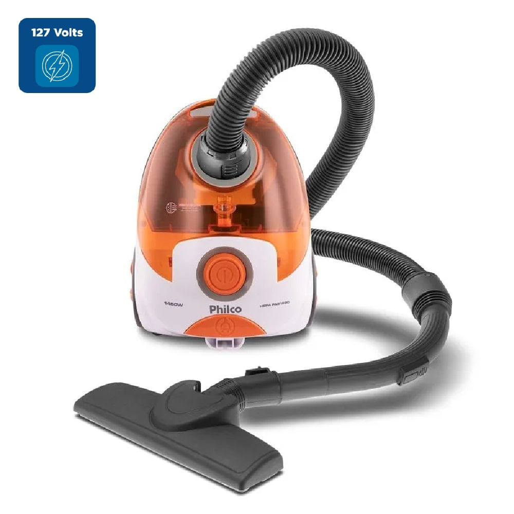 Aspirador de Pó Philco com Filtro HEPA Branco e Laranja PAS1690 – 127 Volts - Imagem 2