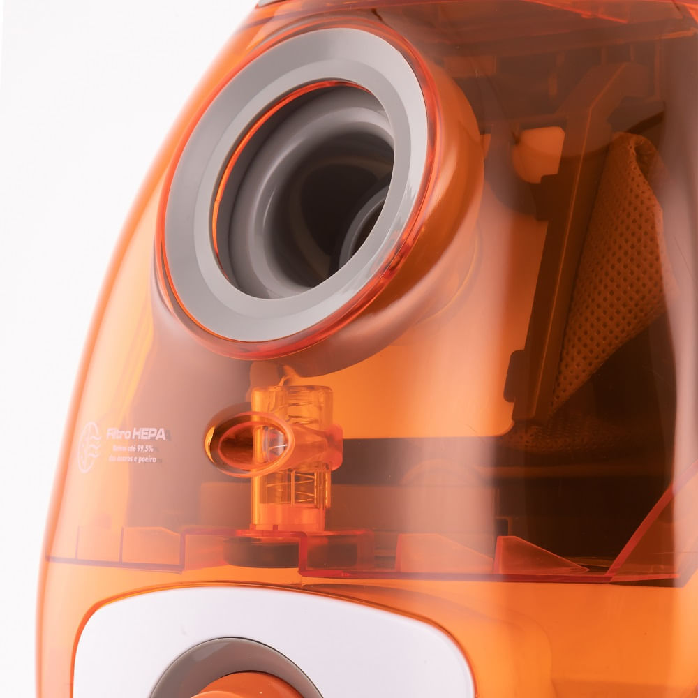 Aspirador de Pó Philco com Filtro HEPA Branco e Laranja PAS1690 – 127 Volts - Imagem 7