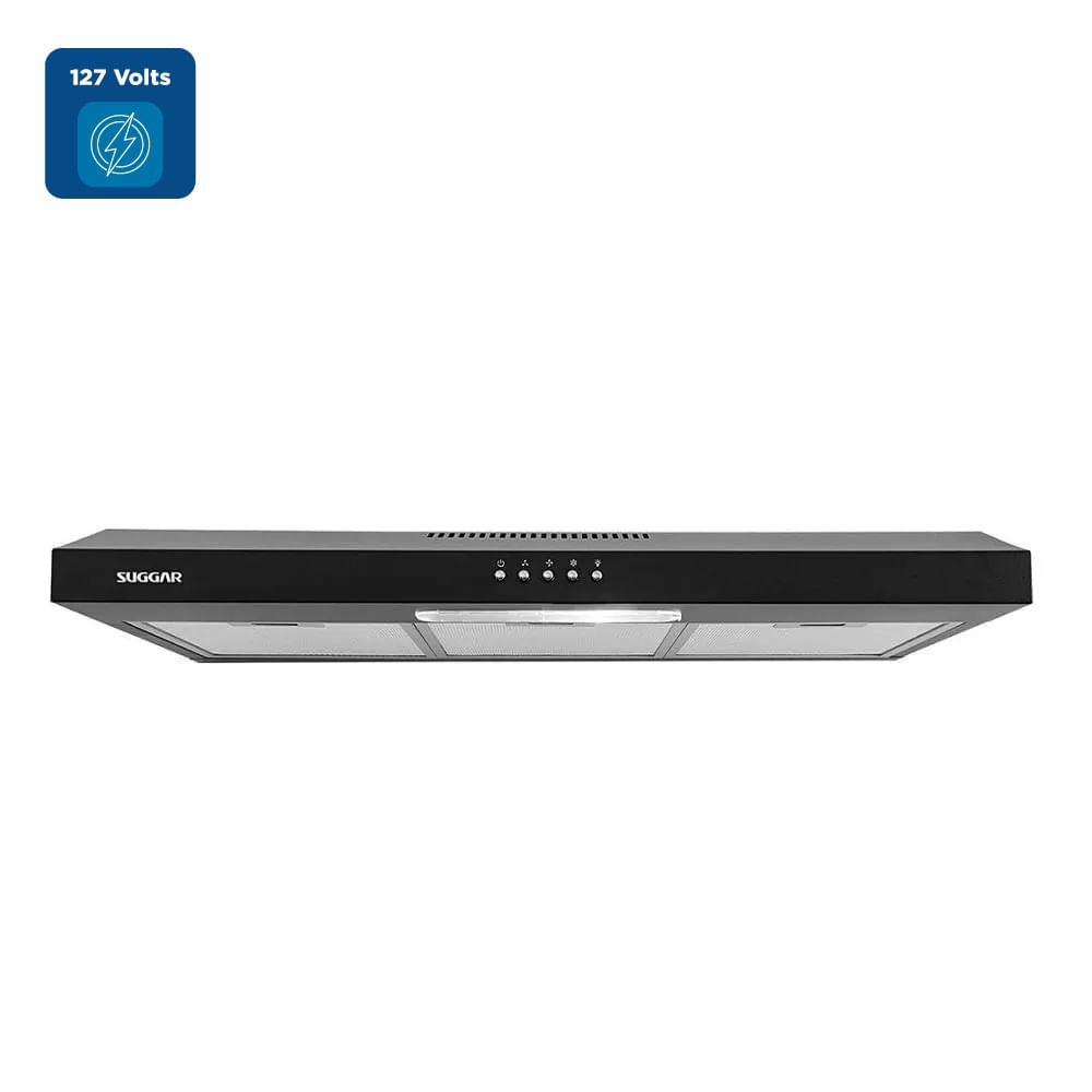 Depurador de Ar Slim Suggar 80cm Preto DPS181PT - 127 Volts - Imagem 2