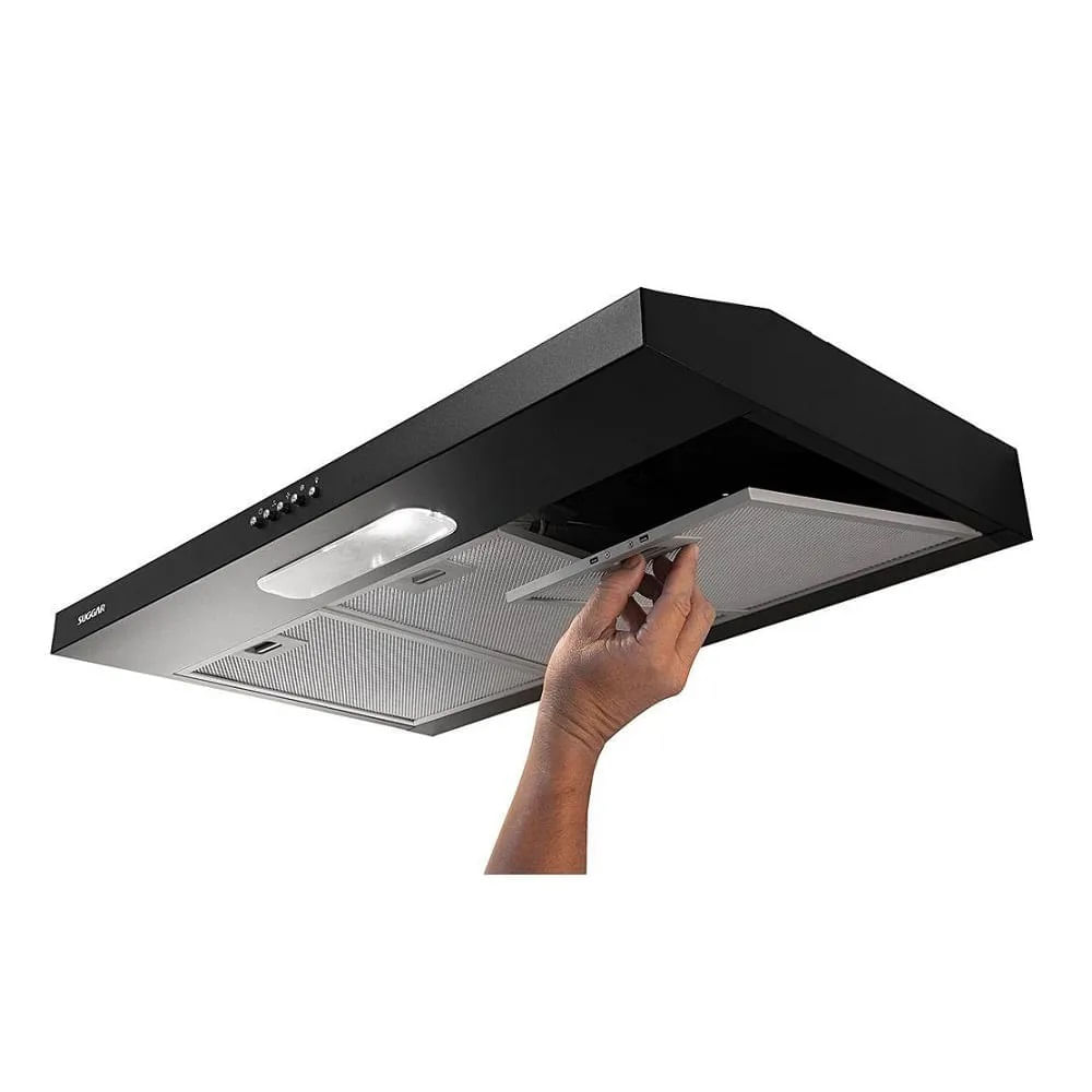 Depurador de Ar Slim Suggar 80cm Preto DPS181PT - 127 Volts - Imagem 5