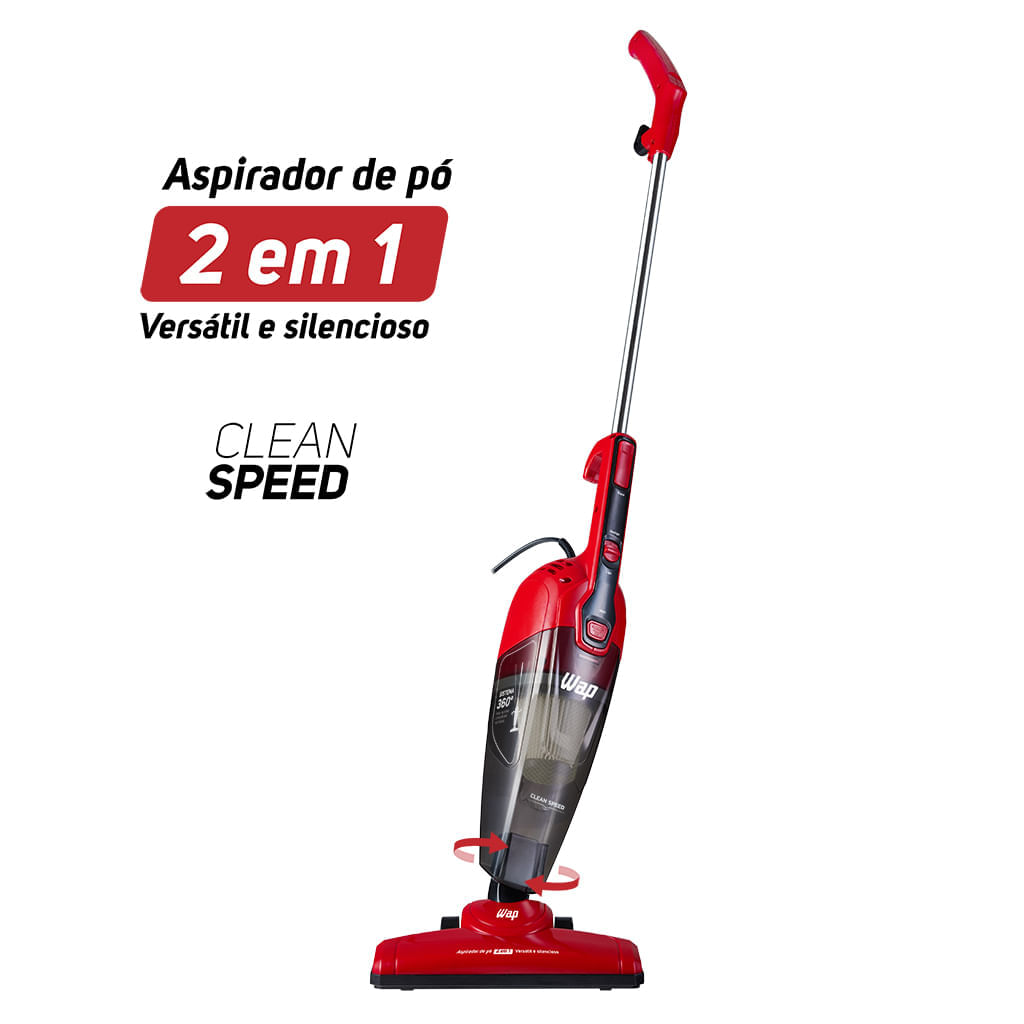 Aspirador de Pó Vertical WAP Clean Speed 2 em 1 – 220 Volts - Imagem 3