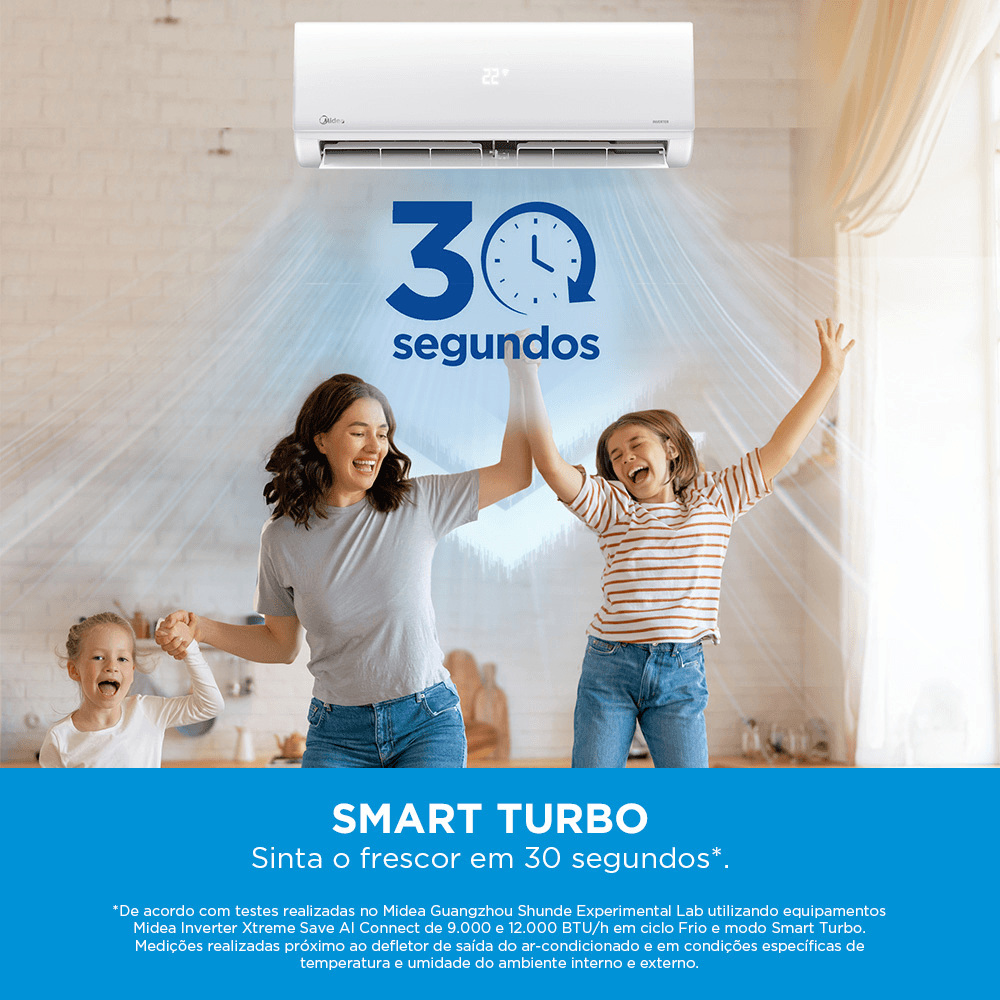Ar Condicionado Split Hi Wall Inverter Midea Xtreme Save AI Connect 12000 BTU/h Frio 38AGVCJ12M5 – 220 Volts - Imagem 15
