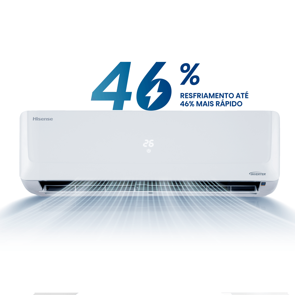 Ar Condicionado Split Hi Wall Inverter Hisense Wi-Fi 12000 BTU/h Quente e Frio AS-12UW2RLD00C – 220 Volts - Imagem 4