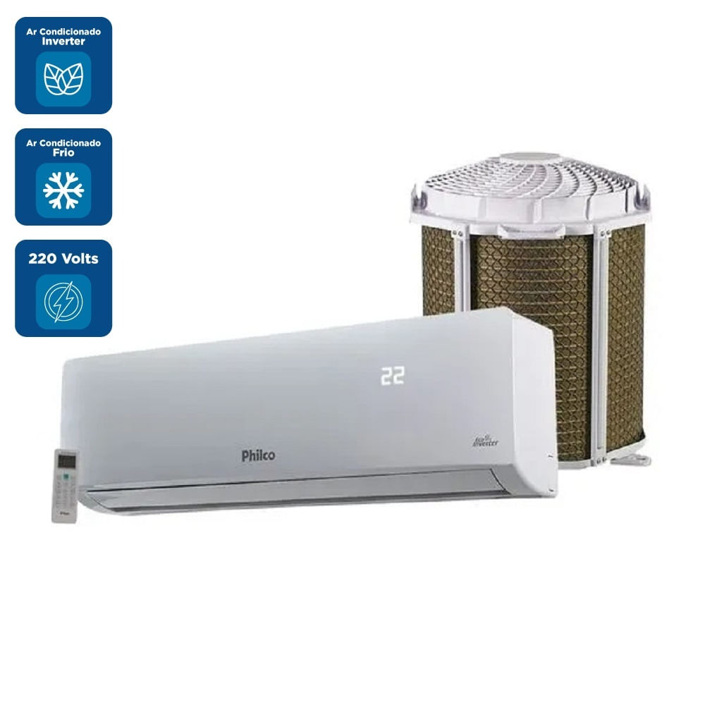 Ar Condicionado Split Hi Wall Inverter Philco 12000 BTU/h Frio PAC12FC – 220 Volts - Imagem 2