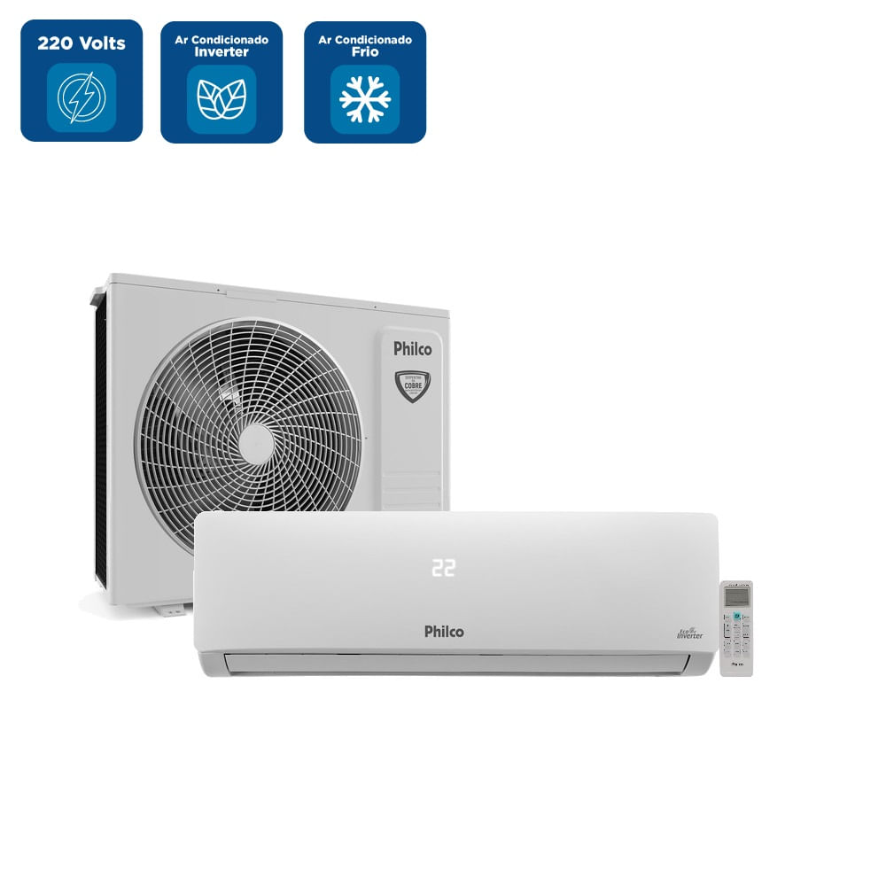 Ar Condicionado Split Hi Wall Inverter Philco 24000 BTU/h Frio PAC24FB – 220 Volts - Imagem 2