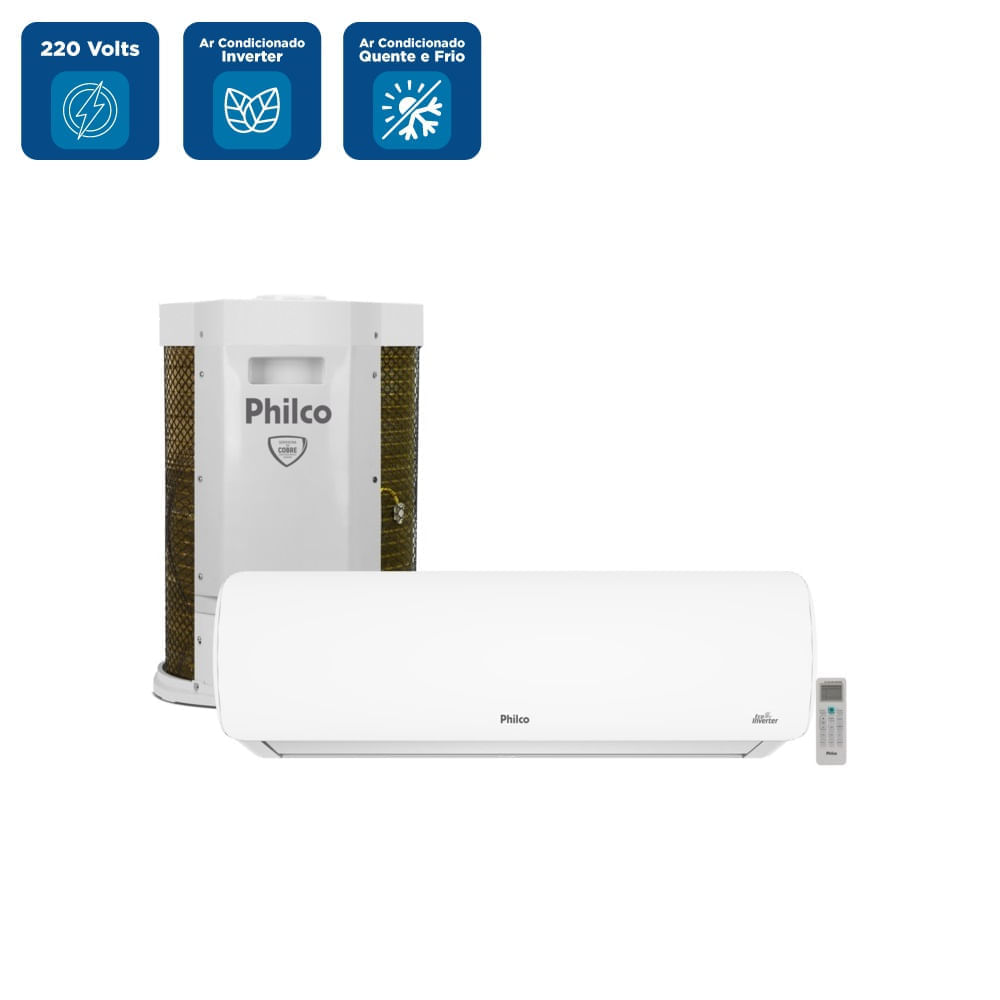 Ar Condicionado Split Hi Wall Inverter Philco 18000 BTU/h Quente e Frio PAC18QC – 220 Volts - Imagem 2