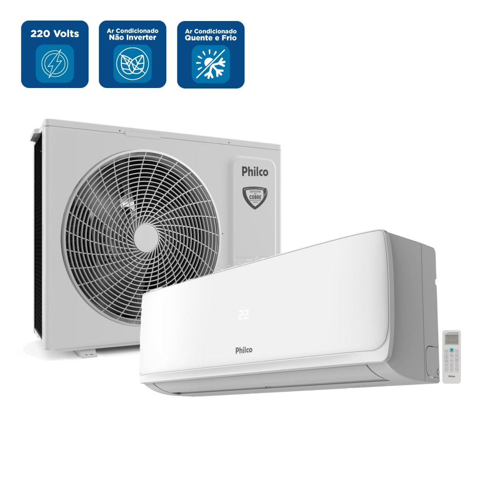 Ar Condicionado Split Philco 24000 BTUs Quente e Frio PAC24QI – 220 Volts - Imagem 2