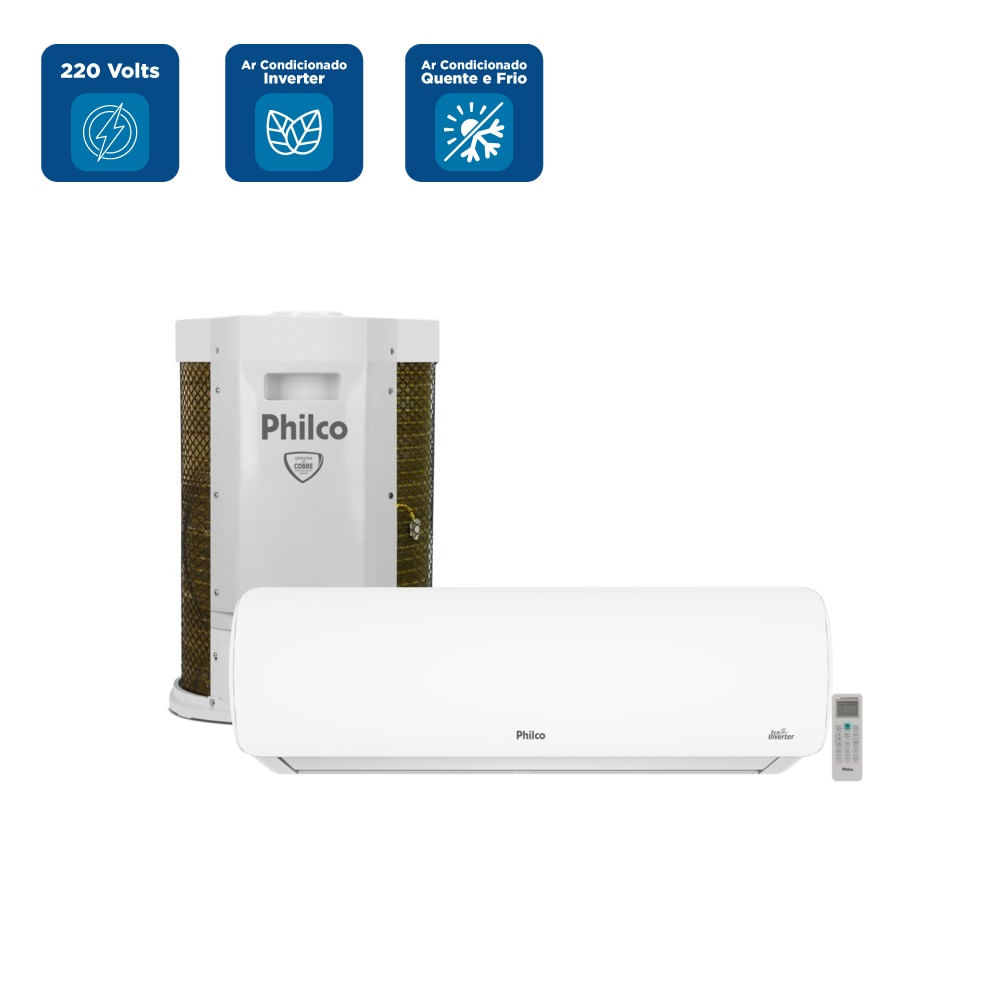 Ar Condicionado Split Hi Wall Inverter Philco 24000 BTU/h Quente e Frio PAC24QC – 220 Volts - Imagem 2