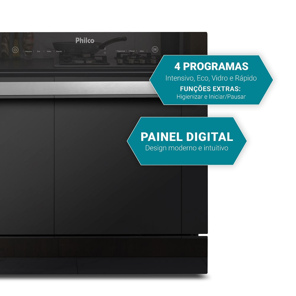 Lava Louça Philco 10 Serviços Preta PLL10 – 127 Volts - Imagem 14