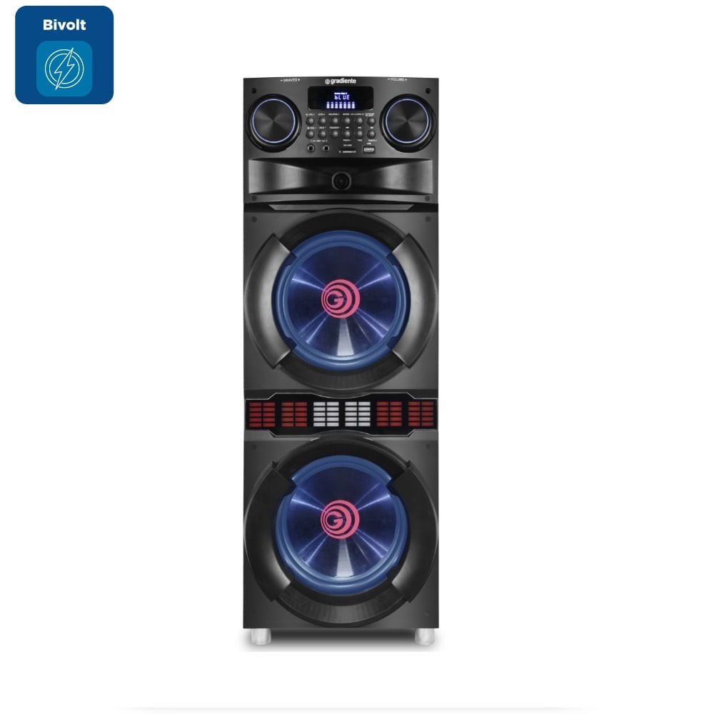Caixa de Som Gradiente Power Party Preta GCA310 – Bivolt - Imagem 2