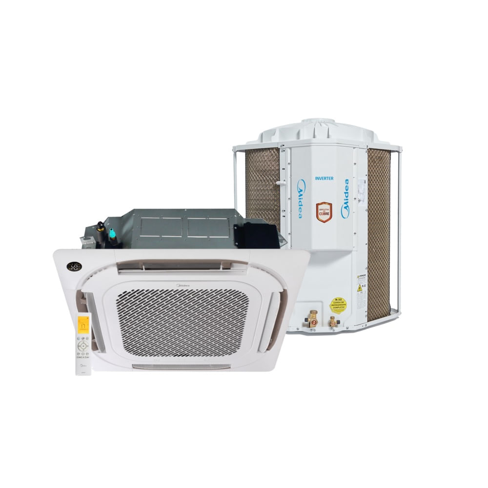 Ar Condicionado Split Inverter Cassete 4 Vias Springer Midea Connect 60000 BTU/h Frio Monofásico 38CCVE60515MM – 220V