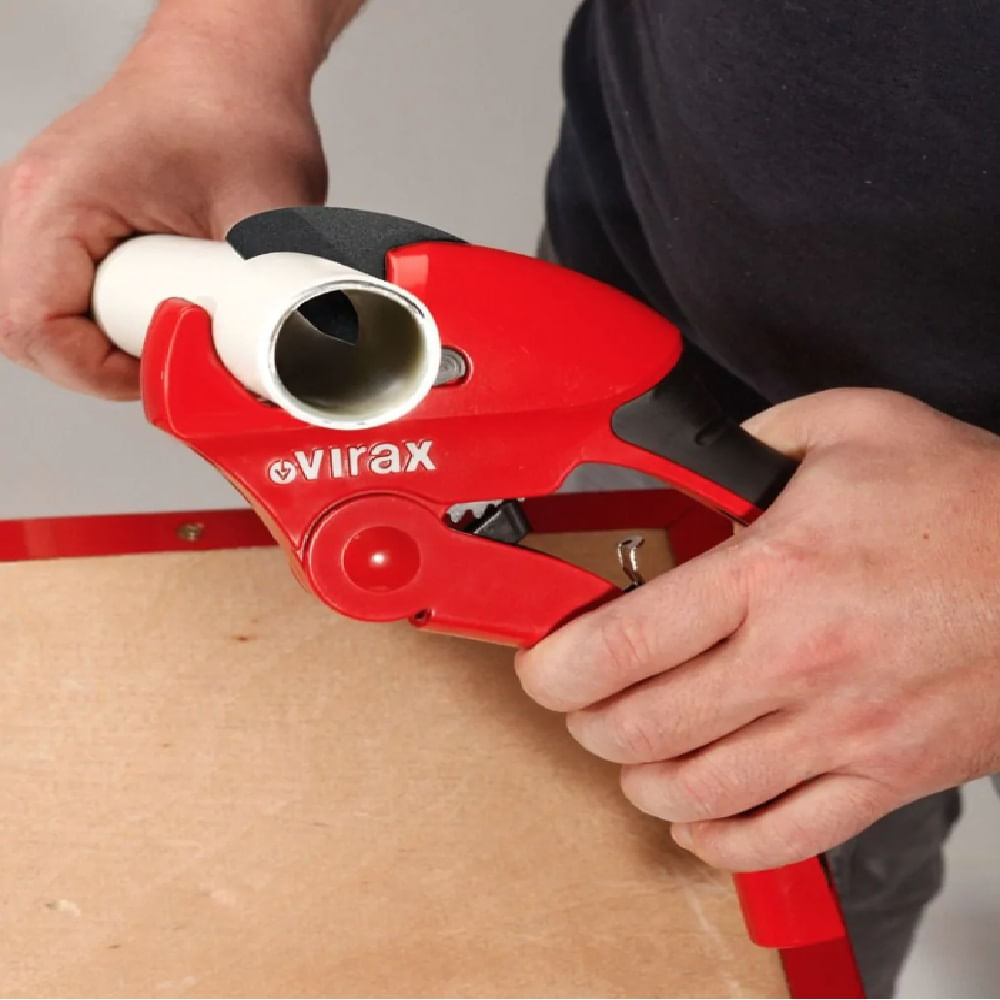 Cortador de Tubo de Plástico Virax Vermelho PC42 2X1 - Imagem 5