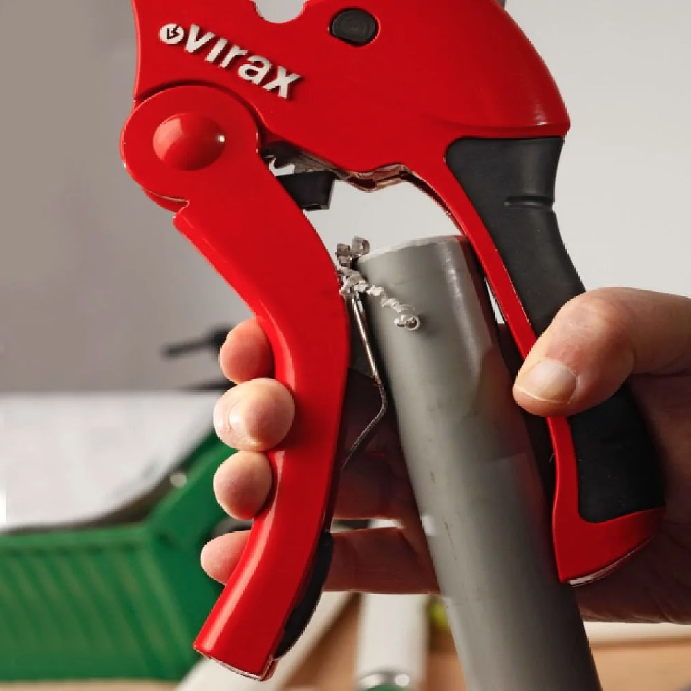 Cortador de Tubo de Plástico Virax Vermelho PC42 2X1 - Imagem 6