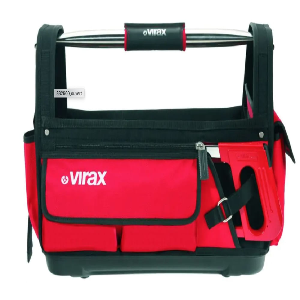 Bolsa de ferramentas Aberta Virax Vermelha Heavy Duty - Imagem 2