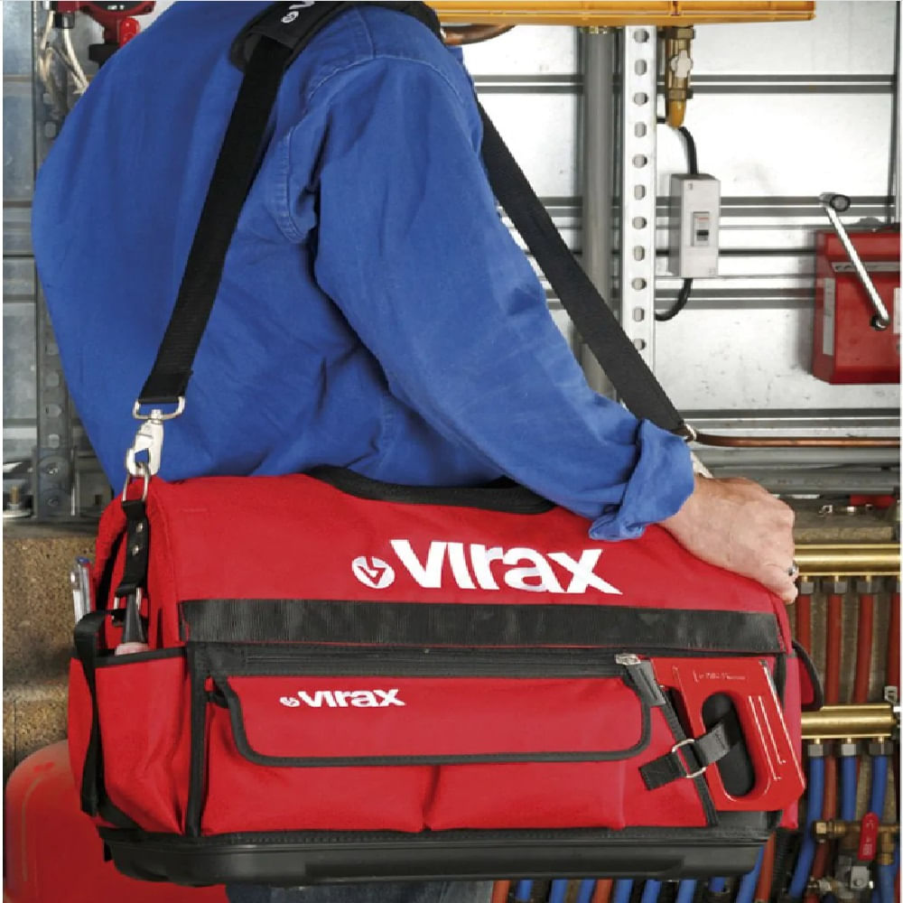 Bolsa de ferramentas Aberta Virax Vermelha Heavy Duty - Imagem 3