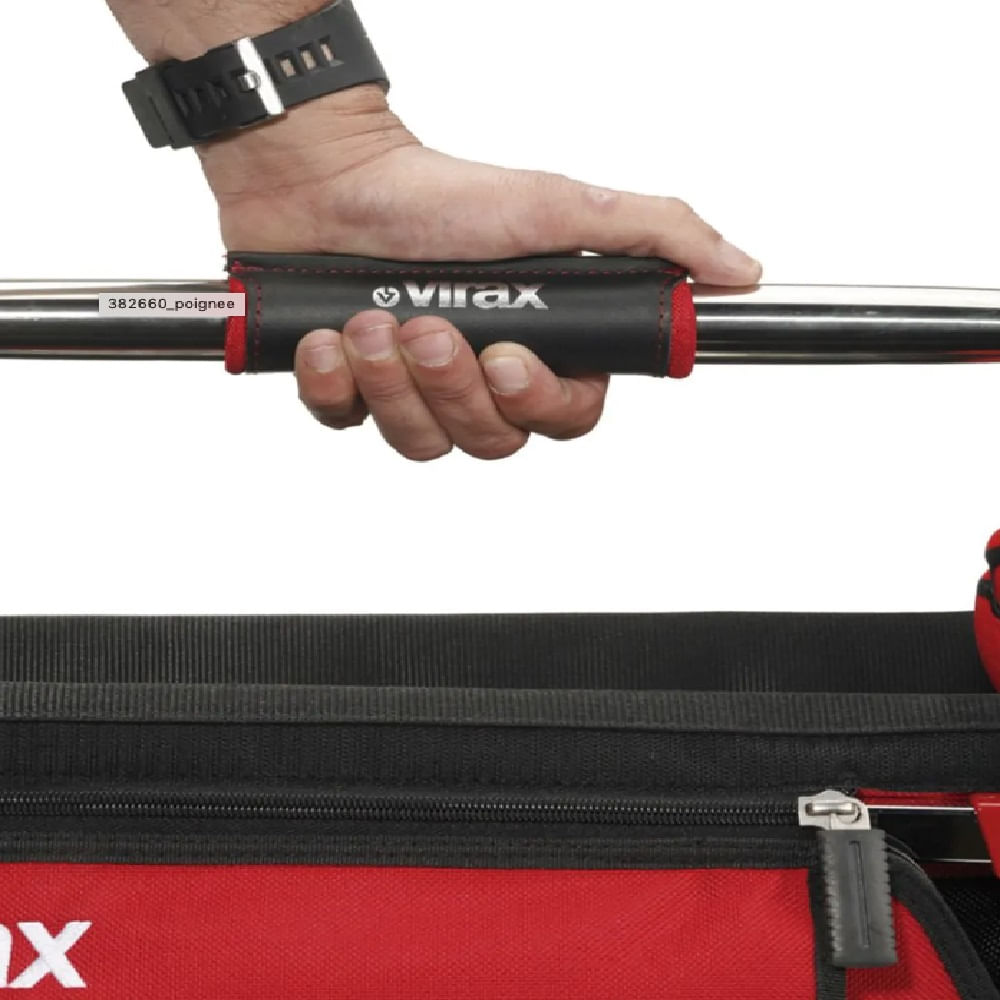 Bolsa de ferramentas Aberta Virax Vermelha Heavy Duty - Imagem 4