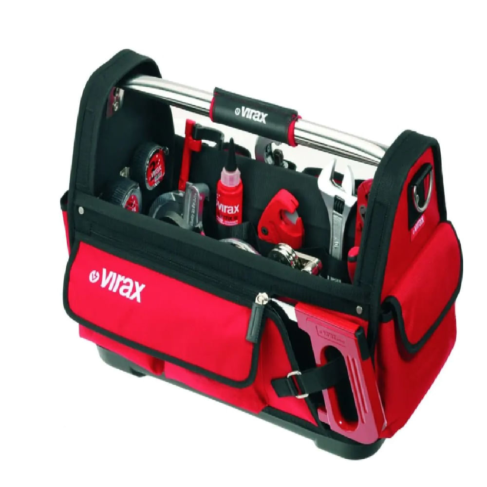 Bolsa de ferramentas Aberta Virax Vermelha Heavy Duty - Imagem 5
