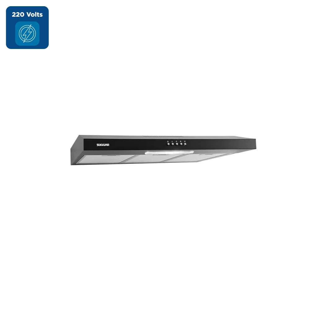 Depurador de Ar Slim Suggar 80cm Preto DPS182PT – 220 Volts - Imagem 2