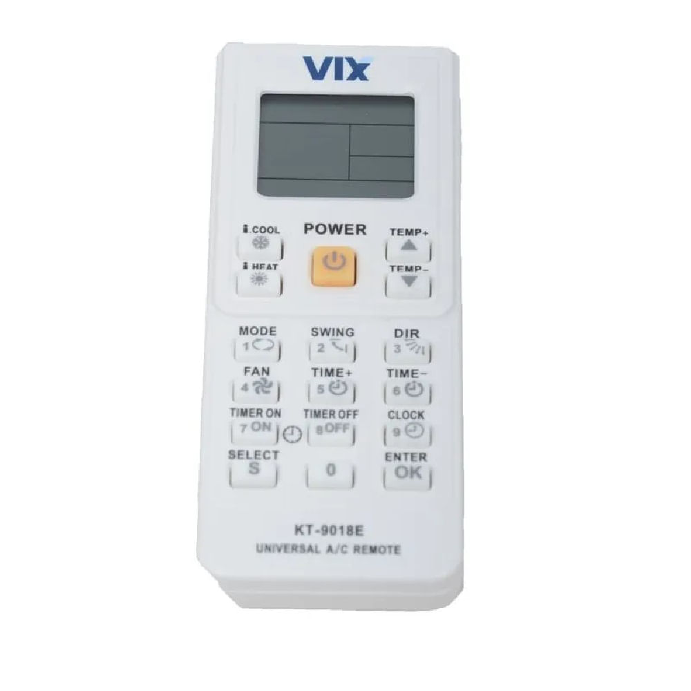 Controle Remoto Universal VIX KT-9018E para Ar-Condicionado - Imagem 2