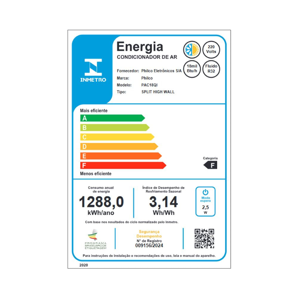 Ar Condicionado Split Hi Wall Philco 18000 BTUS/h Quente e Frio PAC18QI – 220 Volts - Imagem 14
