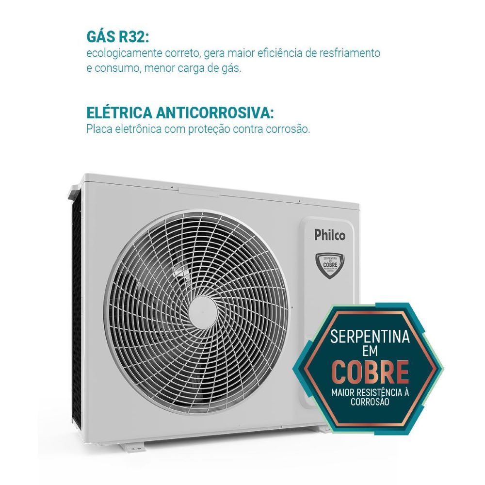 Ar Condicionado Split Philco 24000 BTUs Quente e Frio PAC24QI – 220 Volts - Imagem 15