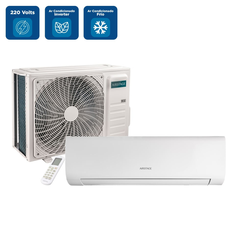 Ar Condicionado Split Hi Wall Inverter Fujitsu Airstage Essencial 12000 BTU/h Frio AOKA12CPBB-Z - 220 Volts - Imagem 2
