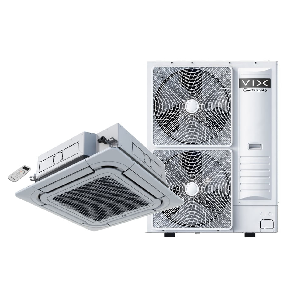 Ar Condicionado Split Cassete Inverter Vix 55000 BTU/h Quente e Frio AUC-55UR2RKA – 220 Volts