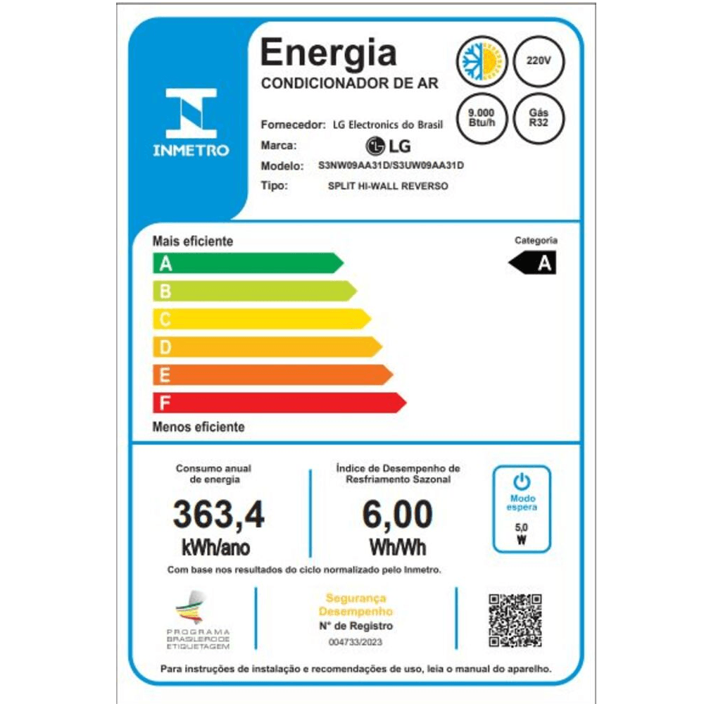 Ar Condicionado Split LG AI Dual Inverter Voice 9000 BTU/h Quente e Frio S3-W09AA31D - 220 Volts - Imagem 8