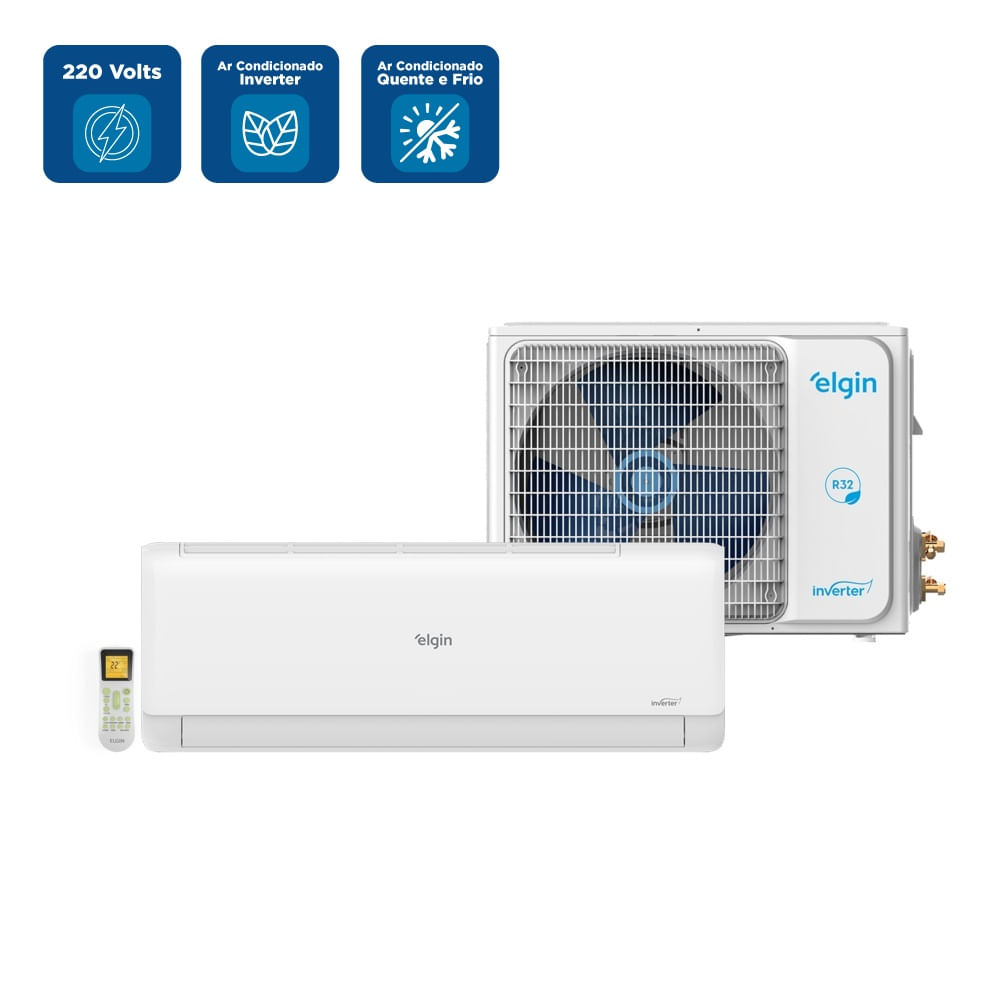 Ar Condicionado Split Elgin Eco Inverter II WiFi 12000 BTU/h Quente e Frio 45HJQI12C2WD - 220 Volts - Imagem 2