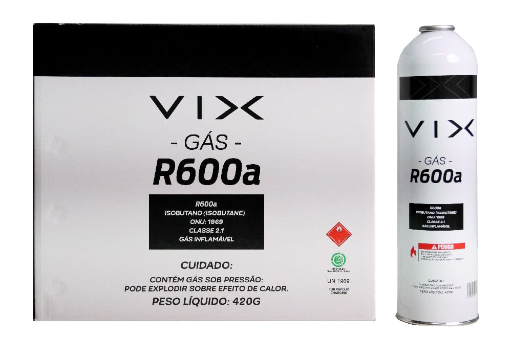 Gás R600A ( 420GR ) CLASSE 2.1 Vix - Imagem 2