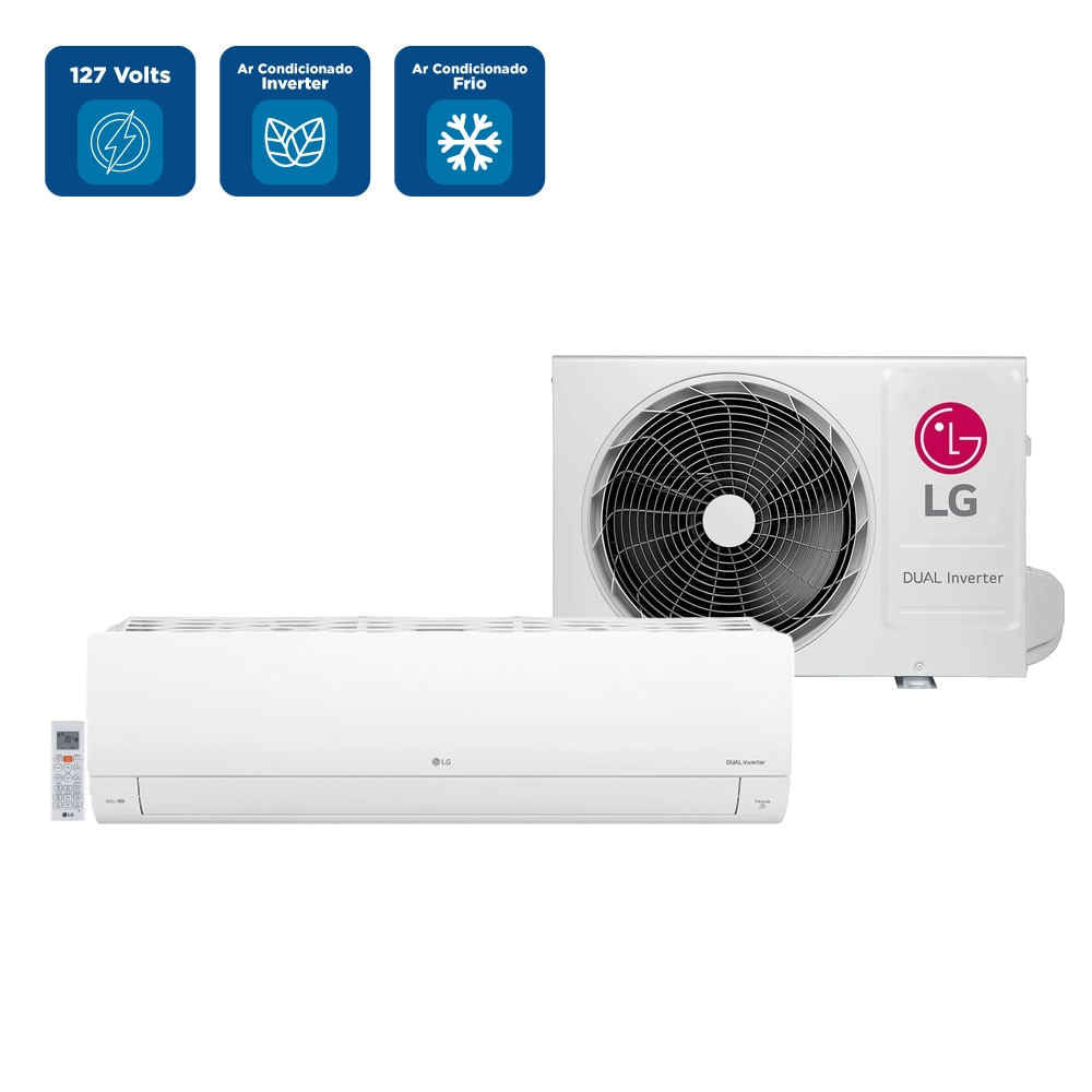 Ar Condicionado Split LG AI Dual Inverter Voice 9000 BTU/h Frio S3-Q09AA31D - 127 Volts - Imagem 2