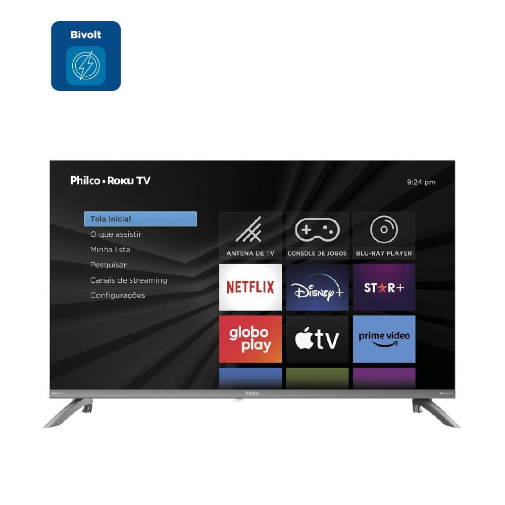 Smart TV Philco 32" LED Roku TV HD Dolby Áudio P32CRA - Bivolt - Imagem 2