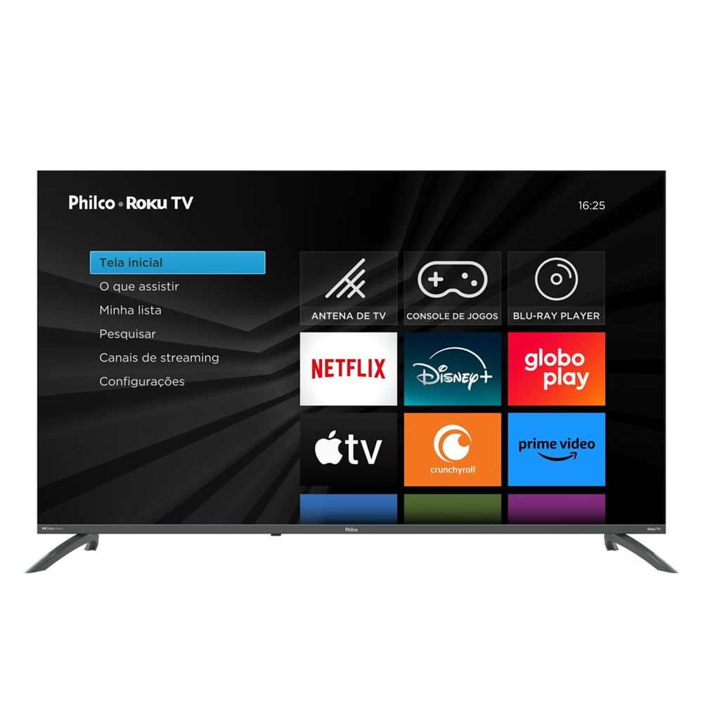 Smart TV Philco 50" LED Roku TV Dolby Áudio PTV50VA4REGB - Bivolt