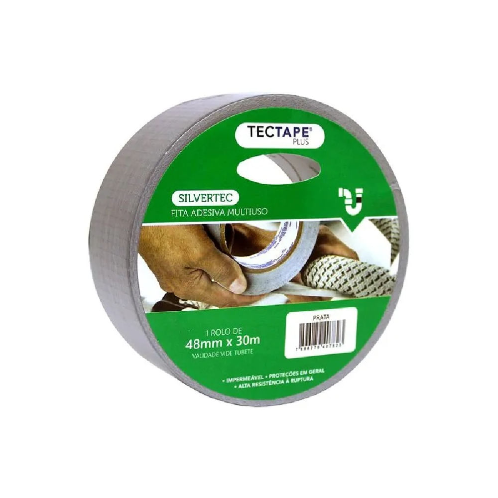 Fita SilverTape Prata Premium 48 mm x 30 metros - Imagem 3