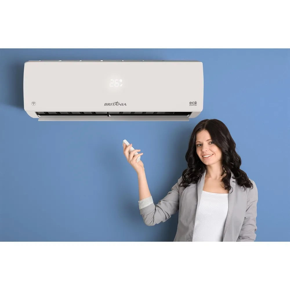 Ar Condicionado Split Hi Wall Eco Inverter Britânia 12000 BTU/h Frio Bifásico BAC12000IFM15 – 220 Volts - Imagem 3