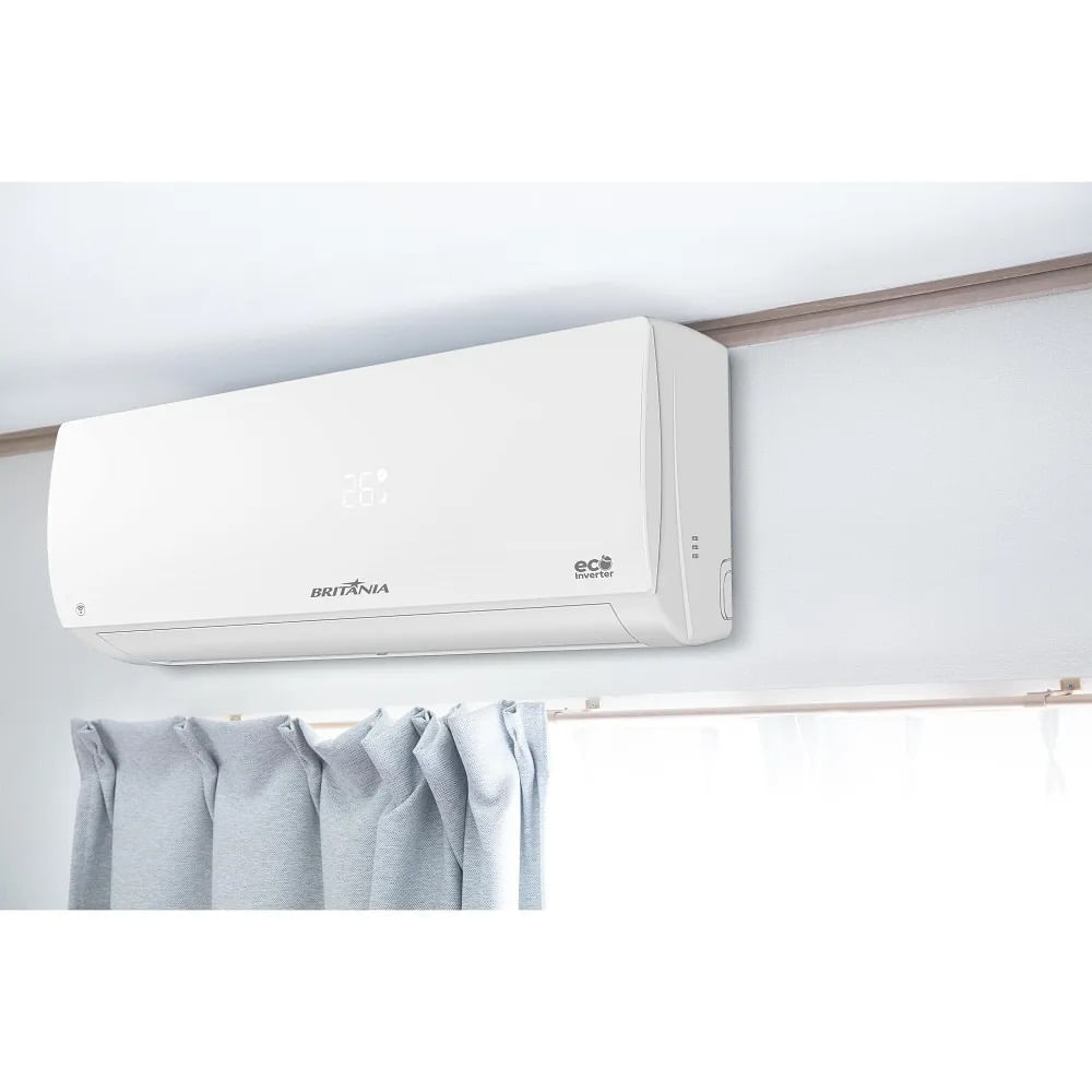 Ar Condicionado Split Hi Wall Eco Inverter Britânia 12000 BTU/h Frio Bifásico BAC12000IFM15 – 220 Volts - Imagem 10