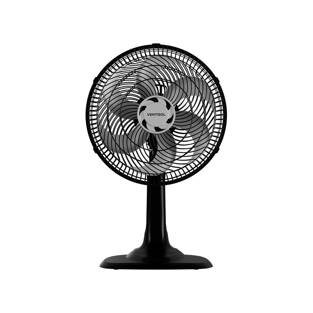 Ventilador de Mesa Ventisol 30cm Turbo 6 Pás Preto VOM30 - 127 Volts
