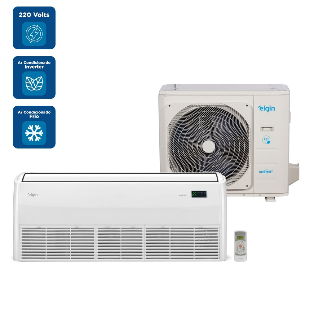 Ar Condicionado Split Piso Teto Inverter Elgin 48000 BTU/h Frio Monofásico 45PVFI48C2DB - 220 Volts - Imagem 2