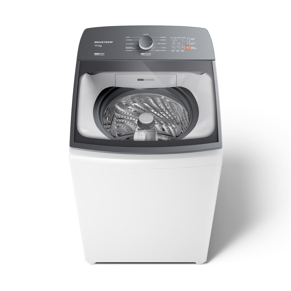 Lavadora de Roupas Brastemp 14Kg Smart Sensor Branca BWJ14AB - 127 Volts