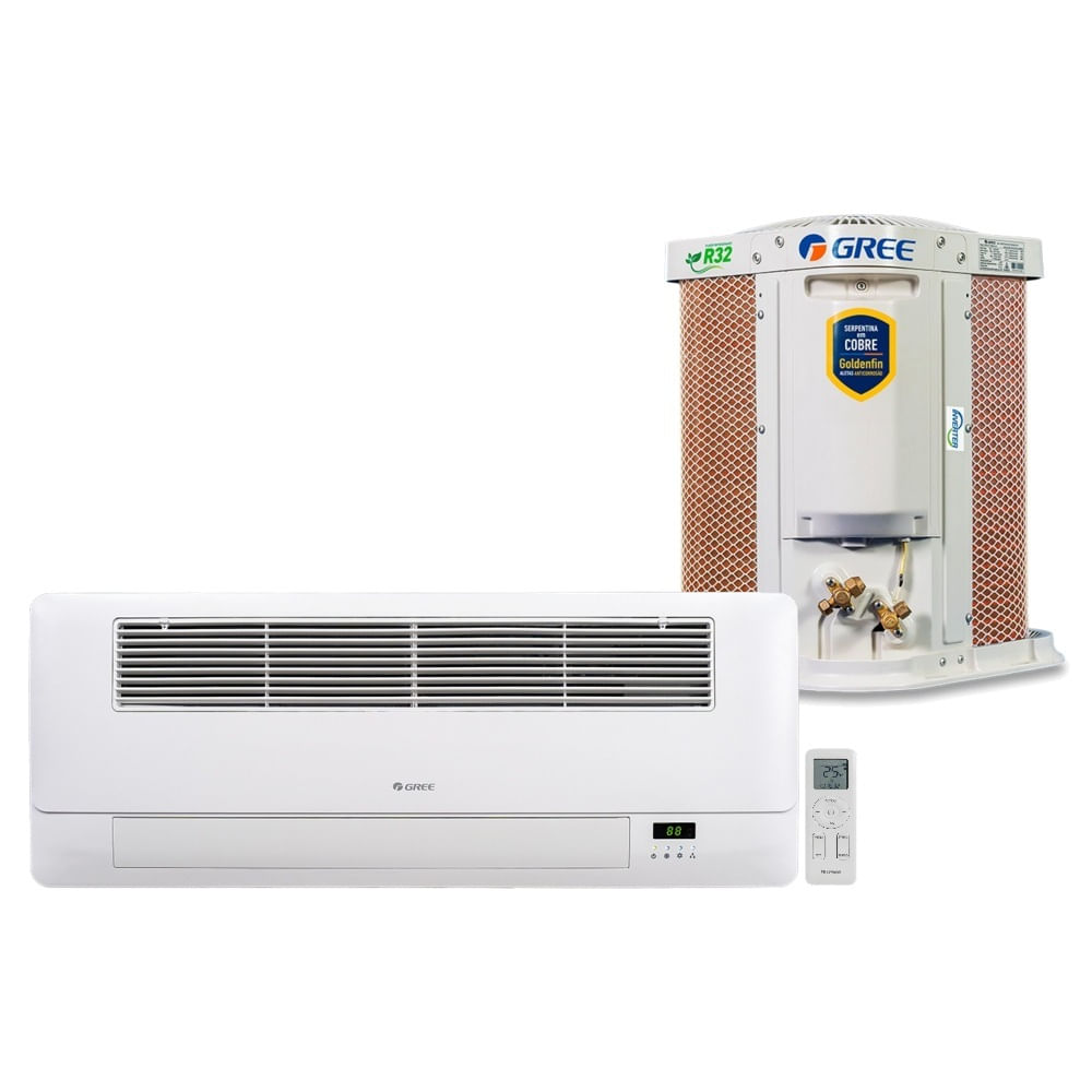 Ar Condicionado Split Cassete 1 Via Inverter Gree 9000 BTU/h Frio Monofásico GKC09DA-D6DNA1A - 220 Volts