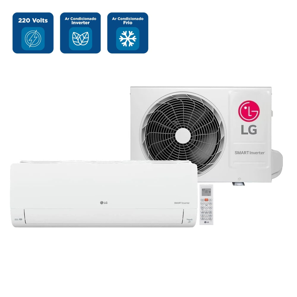 Ar Condicionado Split LG Inverter Smart AI 9000 BTU/h Frio S3-Q09JA31E - 220 Volts - Imagem 2