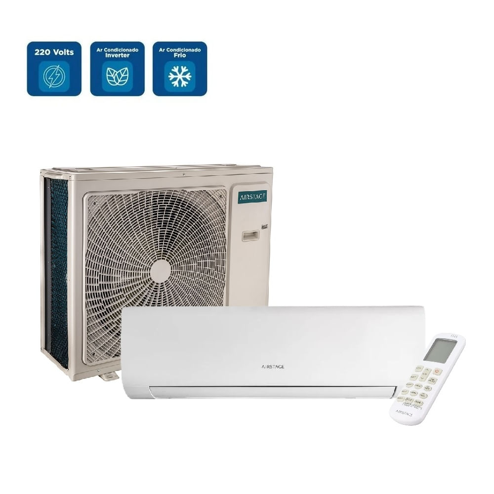 Ar Condicionado Split Hi Wall Inverter Fujitsu Airstage Essencial 30000 BTU/h Frio ASKA30CPBA-Z - 220 Volts - Imagem 2