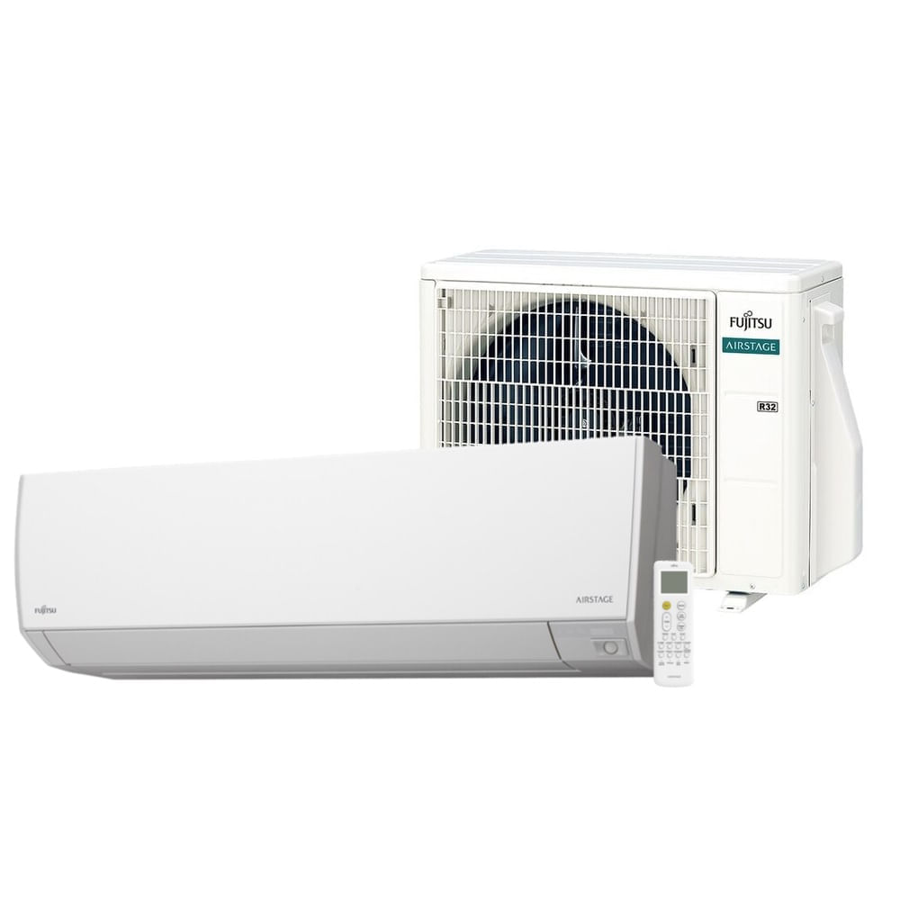 Ar Condicionado Split Hi Wall Inverter Fujitsu Airstage Premium 9000 BTU/h Quente e Frio ASBG09KMBA - 220 Volts
