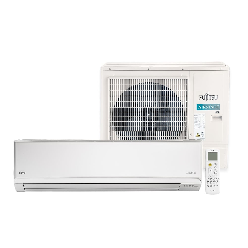 Ar Condicionado Split Hi Wall Inverter Fujitsu Airstage Premium 27000 BTU/h Quente e Frio ASBH27KMTA - 220 Volts