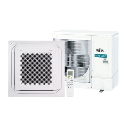 Ar Condicionado Split Cassete Inverter Fujitsu Airstage Premium 36000 BTU/h Quente e Frio Trifásico AUBH36KRLB - 380 Volts