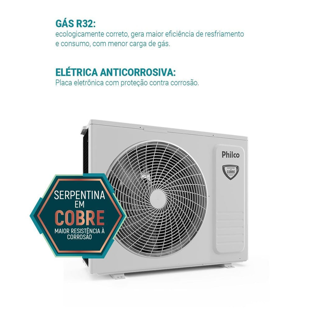 Ar Condicionado Bi Split Inverter Philco 2x9000 BTU/h Quente e Frio PAC18QV - 220 Volts - Imagem 14