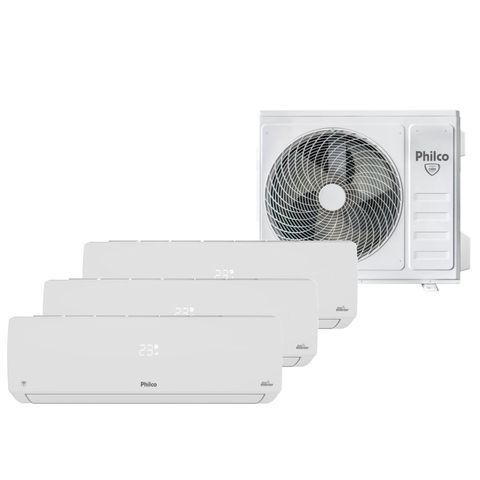 Ar Condicionado Tri Split Inverter Philco 2x9000 e 12000 BTU/h Quente e Frio PAC27QV - 220 Volts